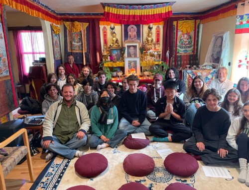 High School Students Visit Rinpoche as Part of World Religions Class